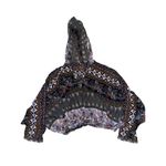 Free People  Hold On Tight Gauze Hooded Top XS / Small‎ Lightweight Festival Boho Photo 1