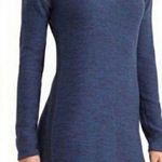 Athleta Retreat Marled Knit Multi Long Sleeves Roundneck Pullover Midi Dress med Photo 0