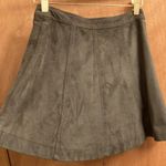 Abercrombie & Fitch skater style green suede skirt Photo 9