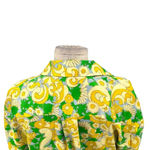 ZARA ‎ Green Yellow Floral Print Satin Wrap Mini Dress Size Medium Photo 11