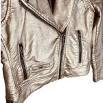 BLANK NYC  Metallic Leather Moto Jacket Photo 6