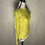 ZARA Lime Green Textured Sheer Top Size Small Photo 7