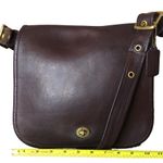 Coach Vintage Stewardess Mahogany Glove Tanned Turn Lock Bag NYC USA COA 9525 Photo 9