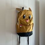 A Rare HTF Modern Vintage Loungefly Eevee Pokémon Pikachu Large Backpack Brown Photo 2