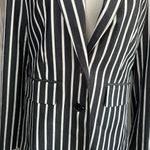 Karl Lagerfeld | Paris Women's Striped Notch Collar Jacket size 4 Photo 5