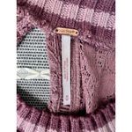 Free People Maisie Tunic Tank Blush M Crochet Keyhole Lace Swing Top Peplum Photo 4