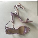 Schutz  Joenn Rosa Pink Snakeskin High Heels Sandals Size 8.5 Prom Evening Photo 1