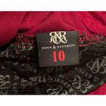 Rock & Republic Red Corduroy Button Classic Soft Warm Pants Women's Size 10 Photo 7