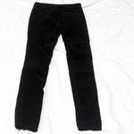 EXPRESS Stella Low Rise Velour Legging Skinny Pants Solid Black Size 6 Pockets Photo 1