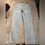 American Eagle  Outfitters Light Blue super high rise Straight Leg Jeans Photo 6