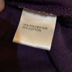 Patty Boutik deep purple long sleeve top with cowl neck with silver buttons Photo 1