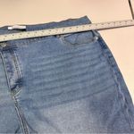 Eloquii  | Light Blue Overlap Jean Shorts for Women Photo 6