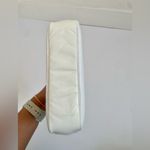 Judith Leiber White leather lizard skin Rare Vintage Heart crystal rope clutch Photo 9