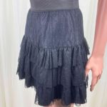 Cynthia Steffe Cynthia  Black Tiered Lace Polka Dot Skirt Size 6 Photo 6
