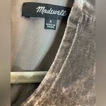 Madewell  Charcoal Velvet Short Sleeve Top Photo 2
