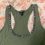 EXPRESS Racer back tank top olive green flowey top boho style Photo 1