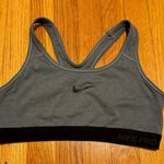 Nike Pro Dri- Fit Sports Bra Grey Black Medium Photo 1