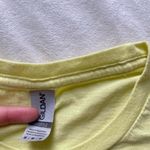 pastel yellow and blue Notre Dame knitting club shirt Size M Photo 3