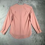 Nine West Blouse V-Neck Long Sleeve Business Casual Top Office Blush Pink Size S Photo 3