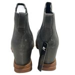 Sorel Womens JOAN OF ARCTIC III Wedge Chelsea Boots Charcoal Leather Ankle Boots Photo 2