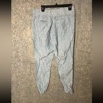 Athleta Woman Size 10 Blue Cabo 100% Linen Jogger Pants Photo 4