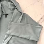 Eileen Fisher  Cozy Brushed Terry Hooded Jacket Size L Sea foam Coastal Lagenlook Photo 6