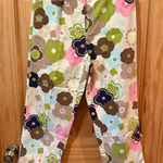 Talbots Signature 60s Retro Floral Pants stretch ankle pants women’s size 8 Photo 0