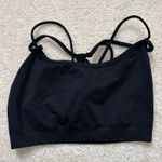 Fabletics Black Sports Bra Crisscross Back Strappy Activewear Top Photo 1