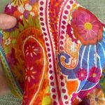Scarf Colorful Hippie Lightweight Floral Orange Pink Hair Tie Wrap Photo 5