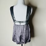 Proenza Schouler  Silver Silk Sequined Tank Photo 4