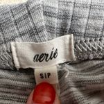 Aerie : Gray Lettuce Hem Ribbed Flared Pants Photo 4