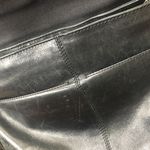 Fossil  Brand black leather large satchel book bag Photo 8