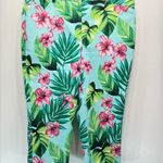 Chico's Chico’s Perfect Stretch Capri Pants Tropical Floral Print Size 1/8 Photo 1