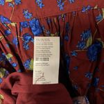 Free People  Flower Fields Mini Dress Small Burgundy Blouson Boho Bohemian NWT Photo 12