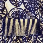 Marie Oliver  Tanya True Wrap Poplin Midi Skirt Iris Coin Blue White Sz XS Photo 4