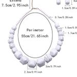 NEW Acrylic BeadsâWilma Flintstones Strand Necklace Bracelet set White Photo 2