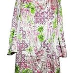 Lilly Pulitzer VTG  Dress y2k 90's Keyhole Back Mizner Pink Belle Villa 2 Photo 0