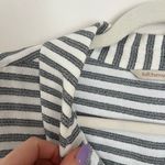 Soft Surroundings  Standout Shirt Cotton Blend Striped Button Front Tunic Top Lg Photo 5