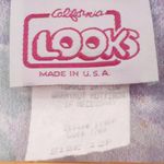 California Looks Purple Floral Secretary Dress Midi USA Vintage 80a 90s Size 12P Photo 1