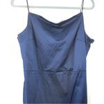 Wearever Navy Blue Satin mini dress XL nwt beautiful party or event dress Photo 2