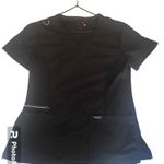 Sanibel Black Scrub Top Photo 1