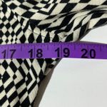 ZARA  Black White Geometric Print Long Sleeve Button Down Shirt size Medium Photo 6