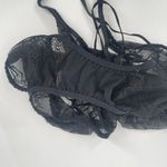 Victoria's Secret  Bodysuit Size Small Lace Lingerie Black Plunge Sexy Strappy Photo 7