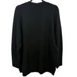 J.Crew NWT Stretch Wool Alpaca V-Neck Tunic Sweater Black M Photo 4