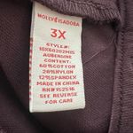 Molly Isadora Women’s Jeans Trucker Jacket 3X Burgundy Red Photo 3