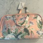 Diane Von Furstenberg New  Vintage Makeup Bag Peach Floral Photo 1