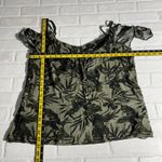 Old Navy Old‎ Navy Top Womens Large Green Cold Shoulder Tropical Vacation Beach Summer L Photo 2