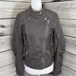 Forever 21 Grey Faux Leather Jacket Photo 4