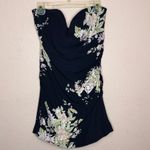 Majorelle  Strapless Navy Floral Mini Dress. Size L Photo 1