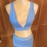 NWT, Lavishly Paris Baby Blue Bralette and Leggings Pajamas Set Size undefined Photo 14